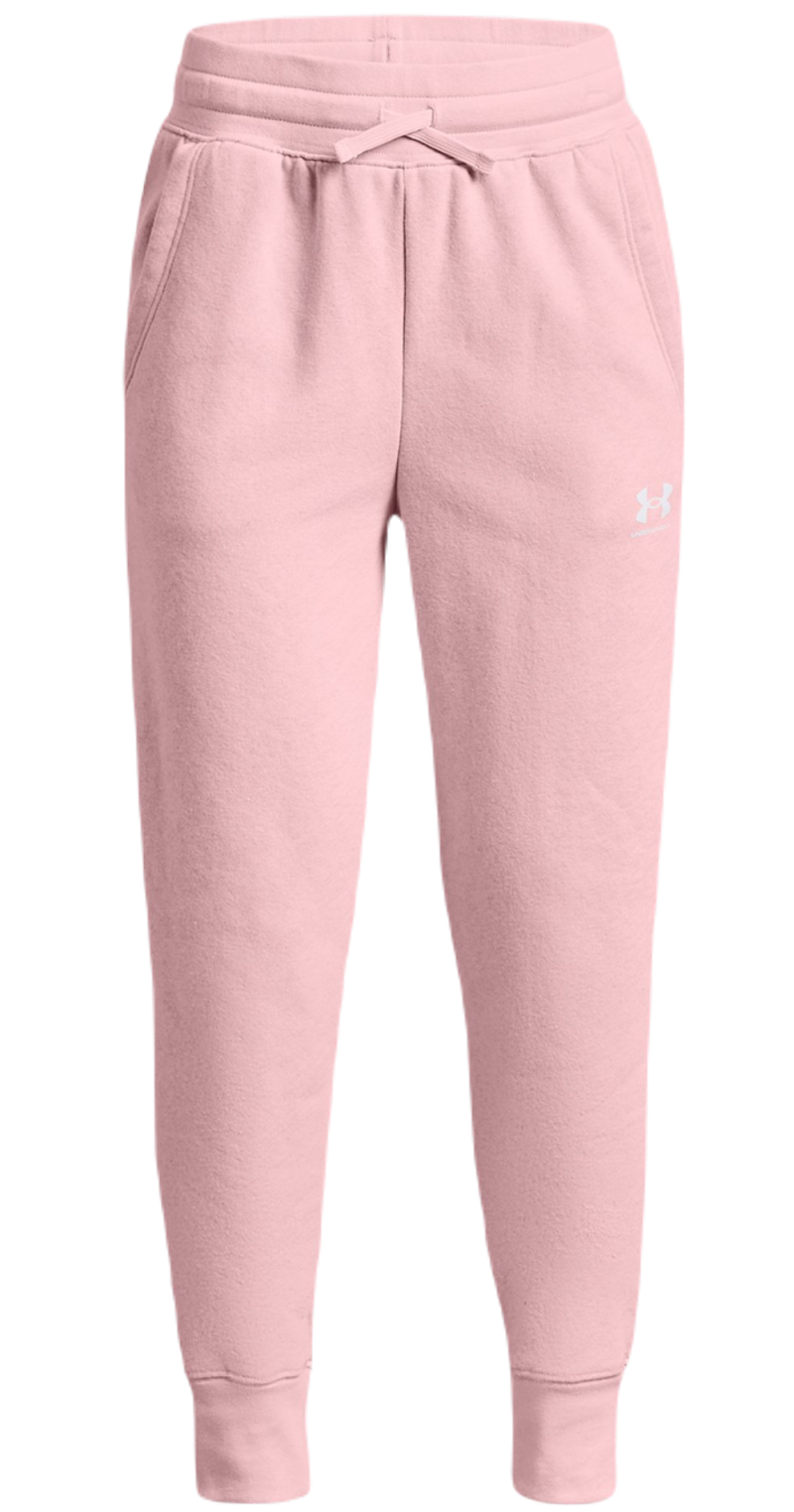 Under Armour Girls UA Rival Fleece LU Joggers - prime pink/white