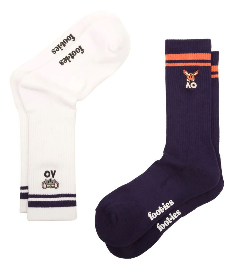 FAOA1417WHTN Australian Open Aussie Animals Sneaker 2P