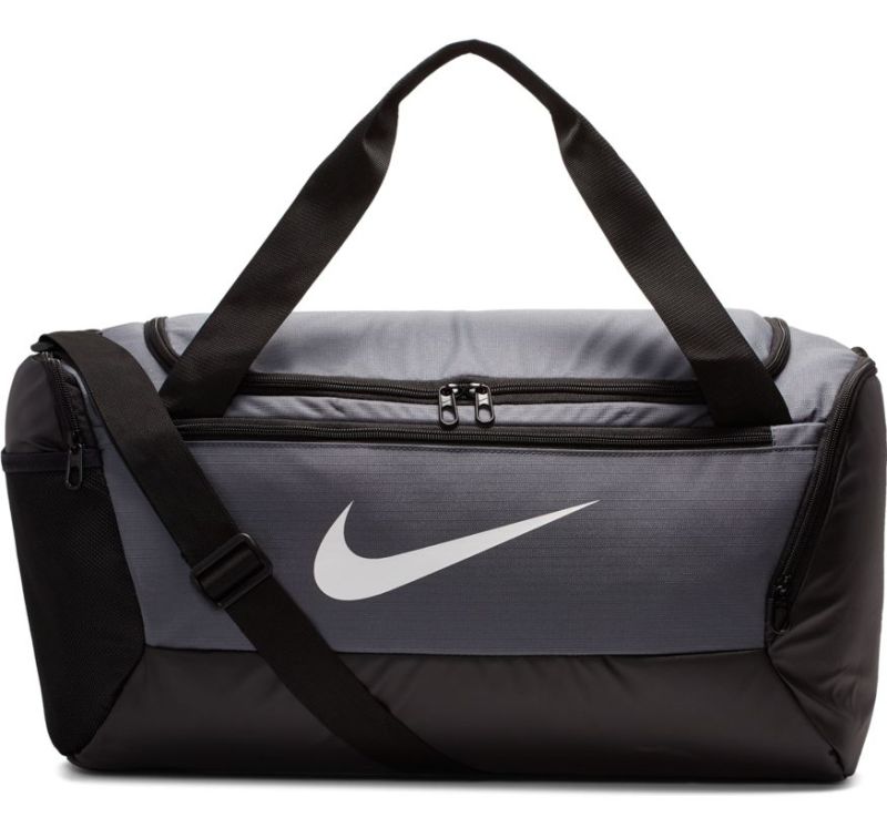 Nike Brasilia Small Duffel - flint grey/black/white