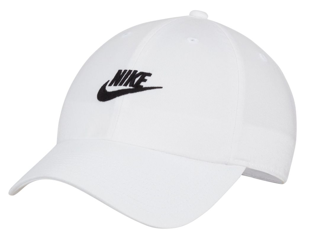 Nike Club Unstructured Futura Wash Cap - white/black