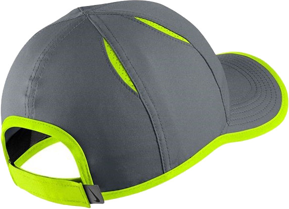 Czapka Juniorska Nike Youth Aerobill Feather Light Cap - cool grey/volt/white