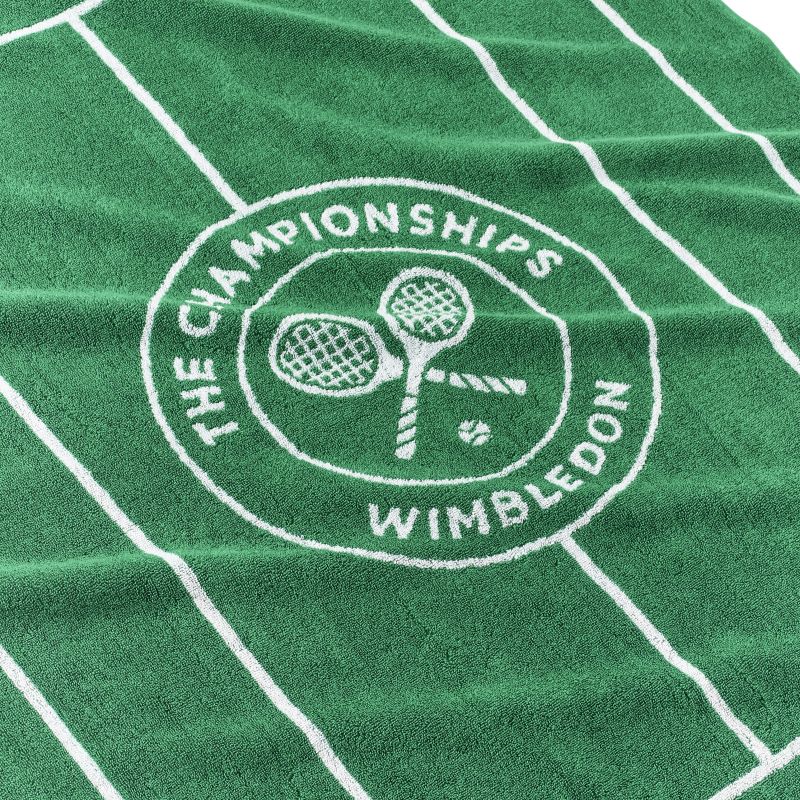 Wimbledon Tennis Court Cotton Bath - green