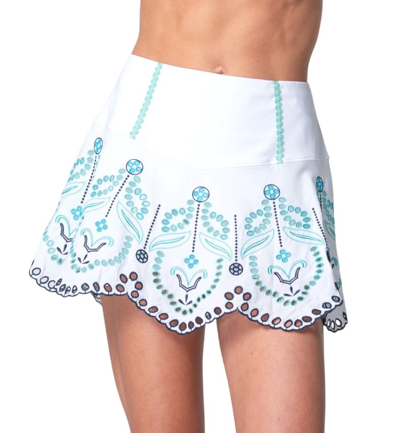 Lucky in Love Eyelet You Win - white