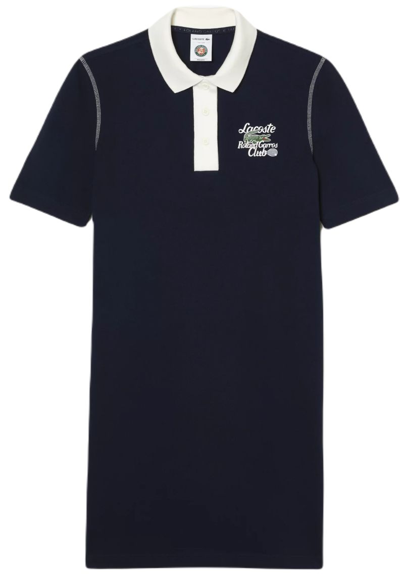 Lacoste Sport Roland Garros Edition Pique Dress - navy blue/white
