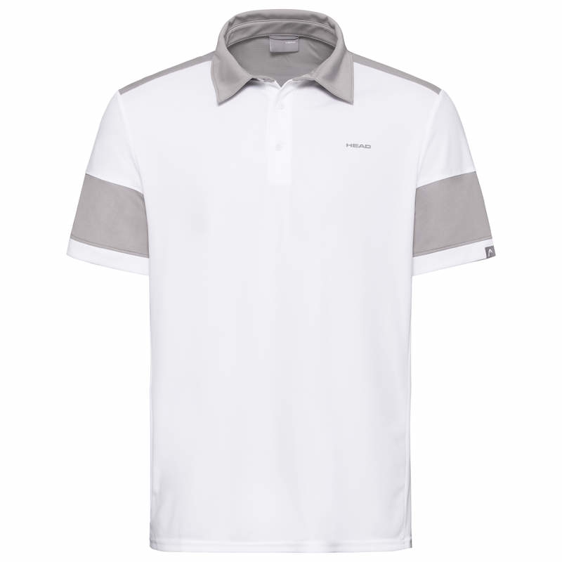 Head Ace Polo Shirt M - white/grey