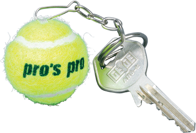 Brelok. Pro's Pro Tennis - yellow