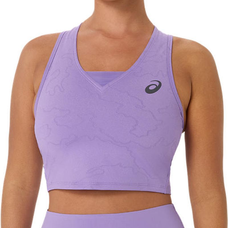 Damski top tenisowy Asics Match Crop Night Energy - faded plum