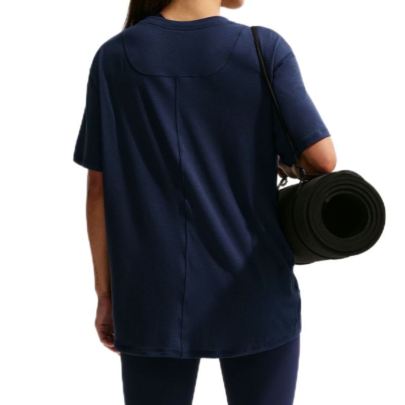 Nike One Relaxed Dri-Fit Short Sleeve - midnight navy/white