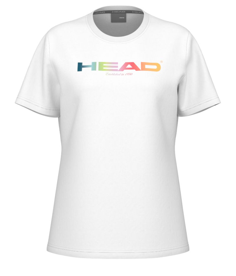 HeadRainbowTshirtWomanWhite Head Rainbow