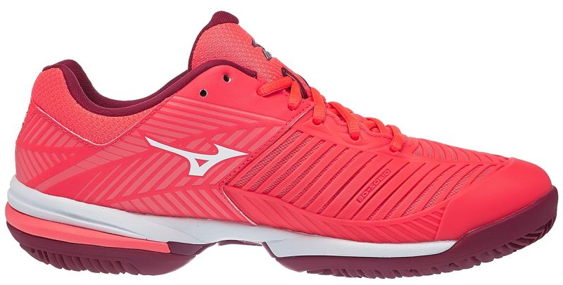Mizuno Wave Exceed Tour 3 CC - fiery coral/white/beet red