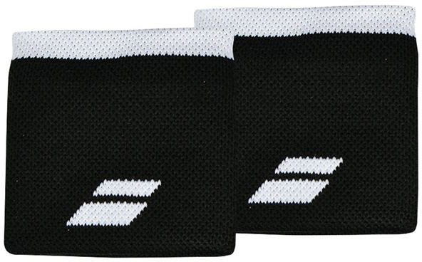 babolat-logo-wristband-black-white-1 Babolat Logo Wristband - black/white