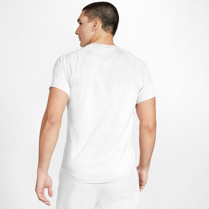Nike Court Rafa Aeroreact Top SS Slam - white/lucid green