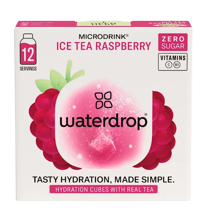 Waterdrop Microdrink Vitamin Hydration Cubes 12P - ice tea raspberry