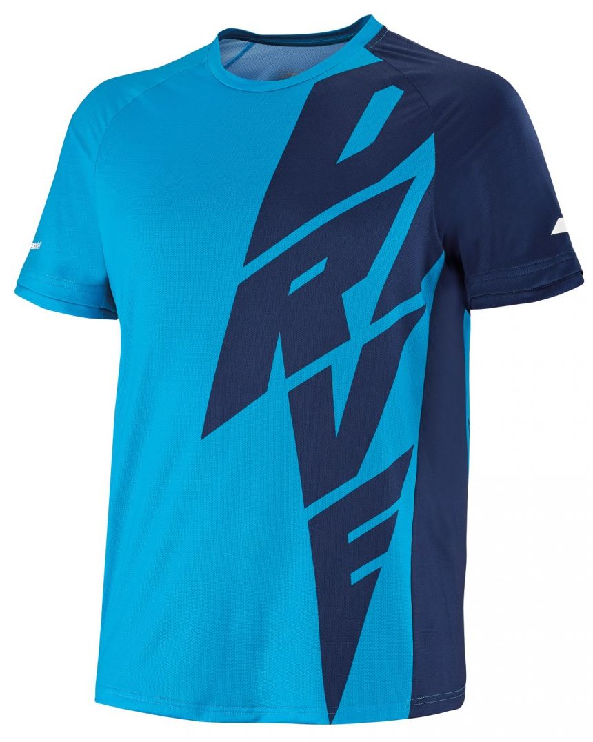 Babolat Drive Crew Neck Tee M - drive blue