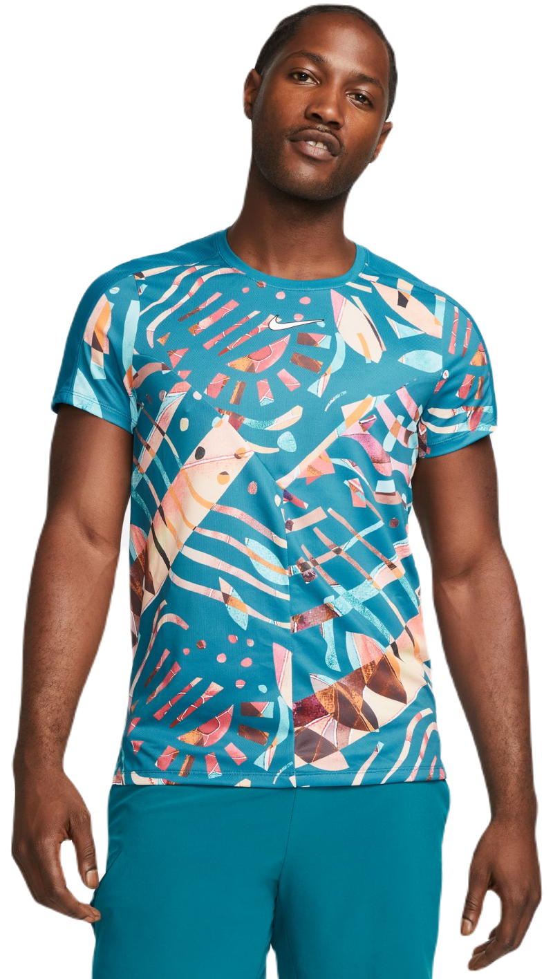 Nike Court Dri-Fit Slam Tennis Top - geode teal/white Nike Court Dri-Fit Slam Tennis Top - geode teal/white