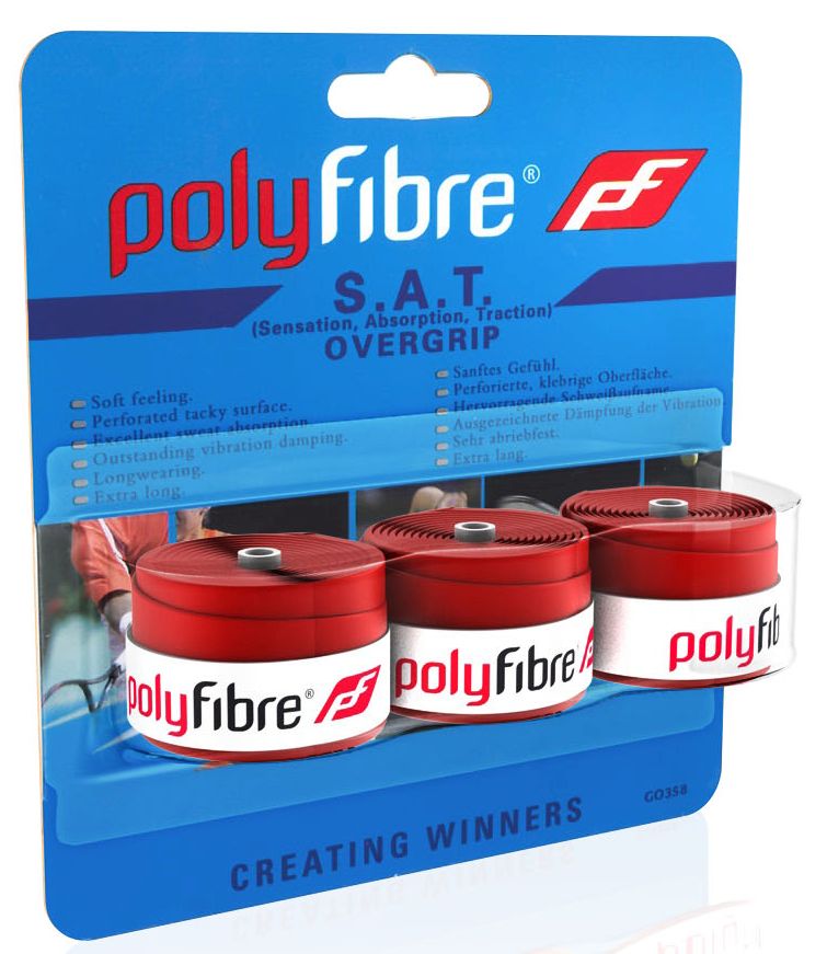 Polyfibre S.A.T. Overgrip (3 szt.) - red
