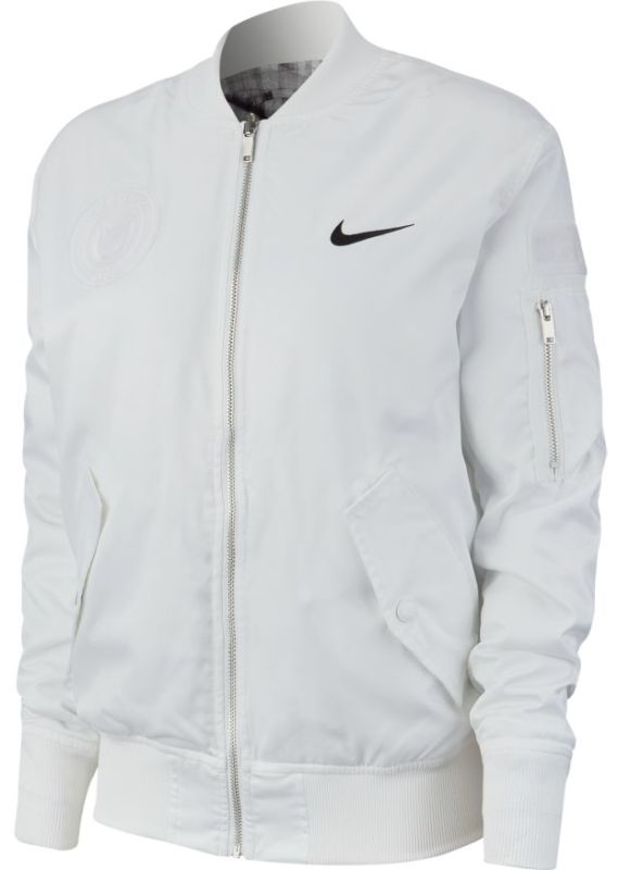 Nike Court Slam LN Men's Tennis Jacket - white/black