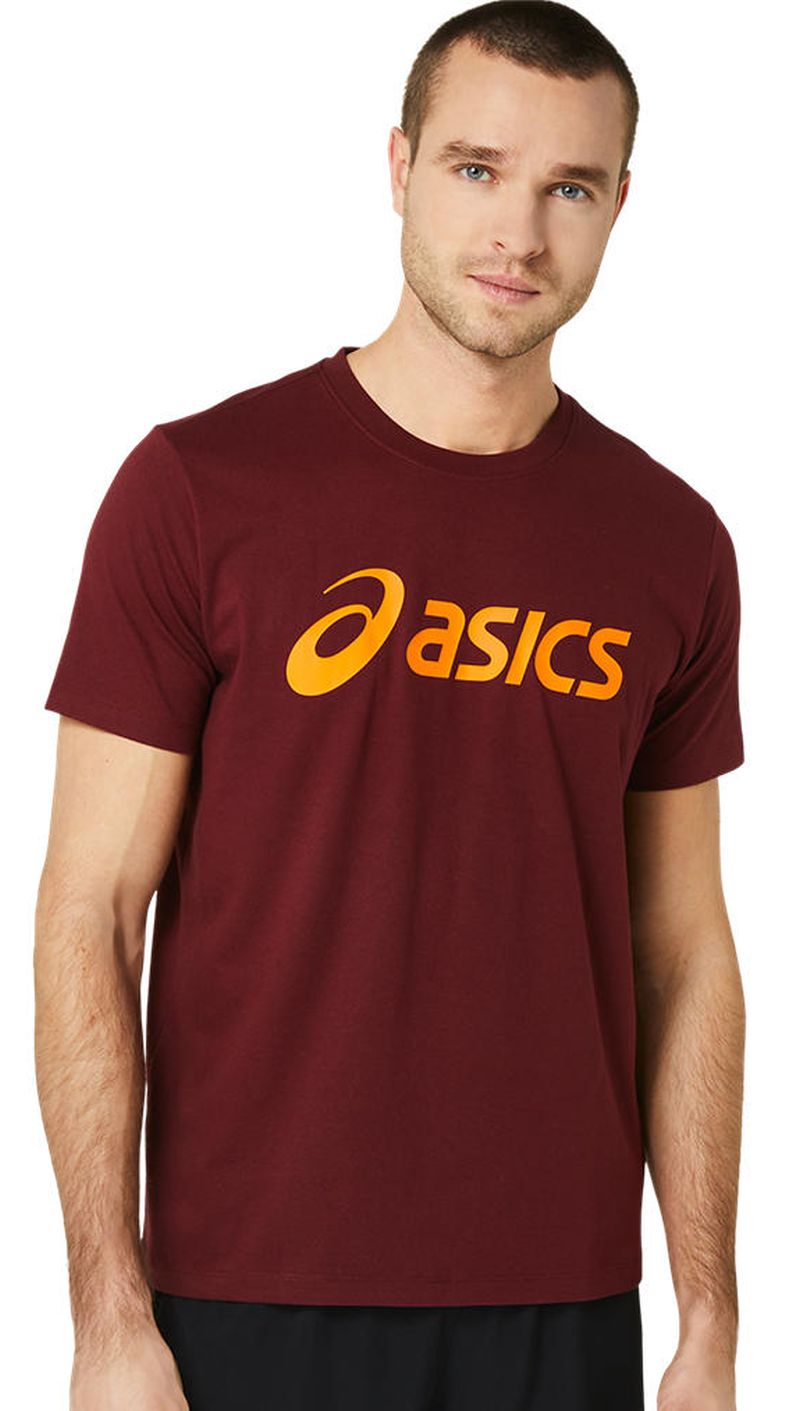 Asics Big Logo Tee - antique red/bright orange Asics Big Logo Tee - antique red/bright orange