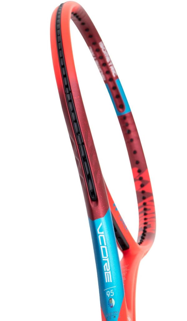 Yonex VCORE 95 (310g) - tango red + naciąg + usługa serwisowa