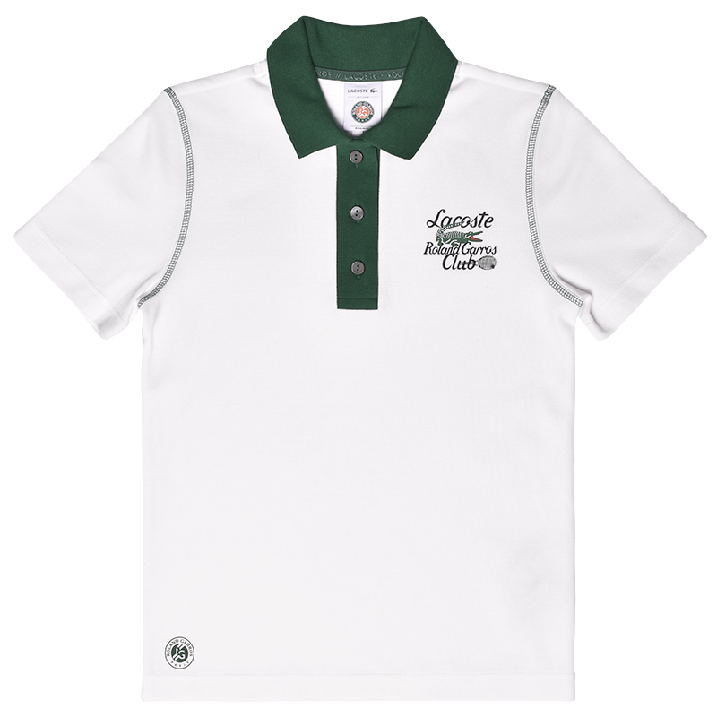 Lacoste Sport Roland Garros Edition Cotton Pique Polo Shirt - white