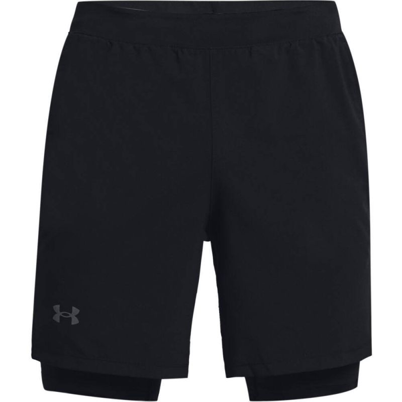 Under Armour Men's UA Launch Run 2N1 Shorts - black/reflective Under Armour Men's UA Launch Run 2N1 Shorts - black/reflective