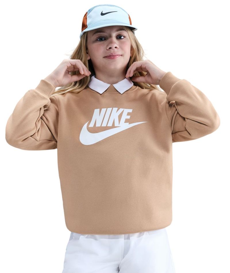 Nike Kids Sportswear Club Fleece - hemp/white Nike Kids Sportswear Club Fleece - hemp/white