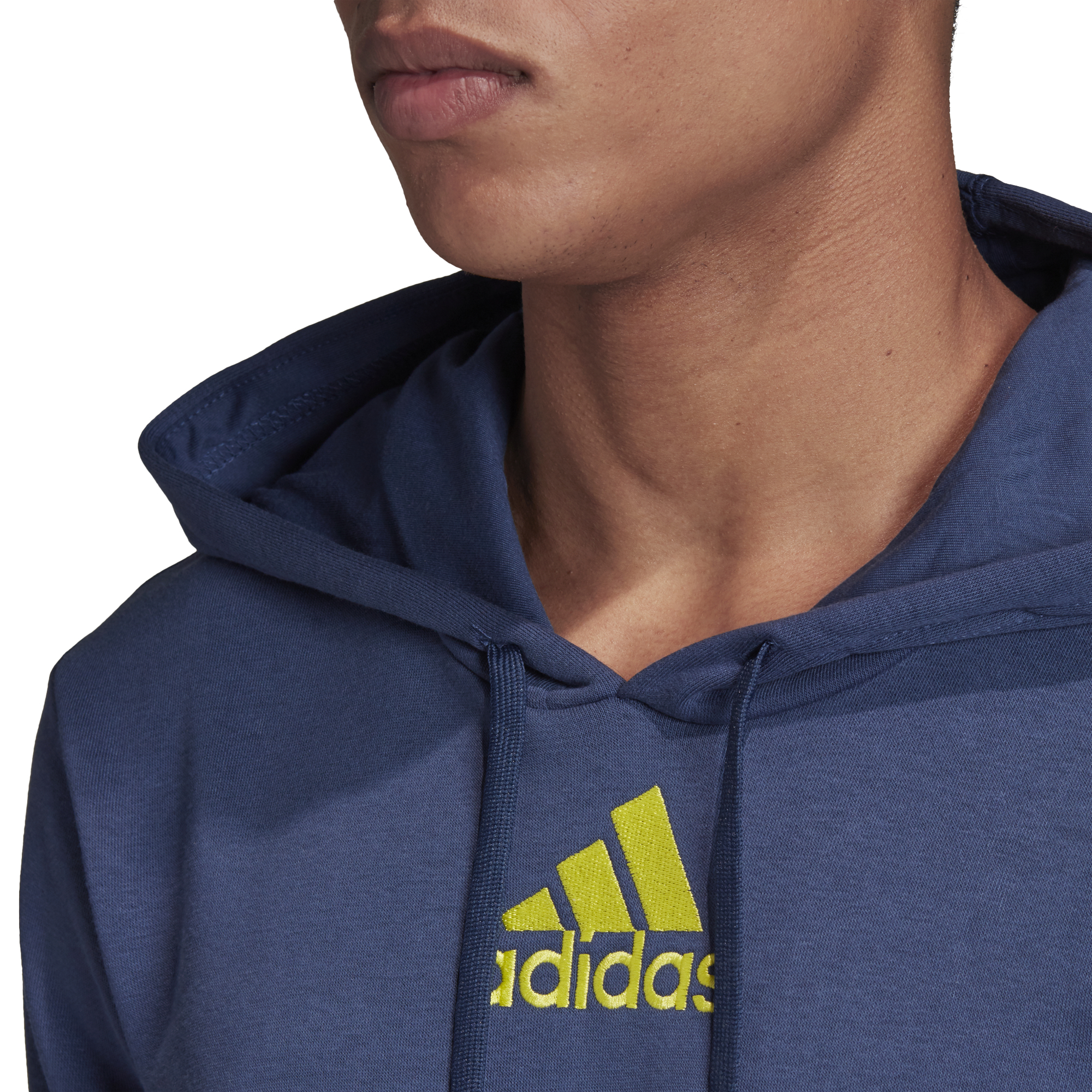 Adidas Category Graphic Hoodie - tech indigo/shock yellow