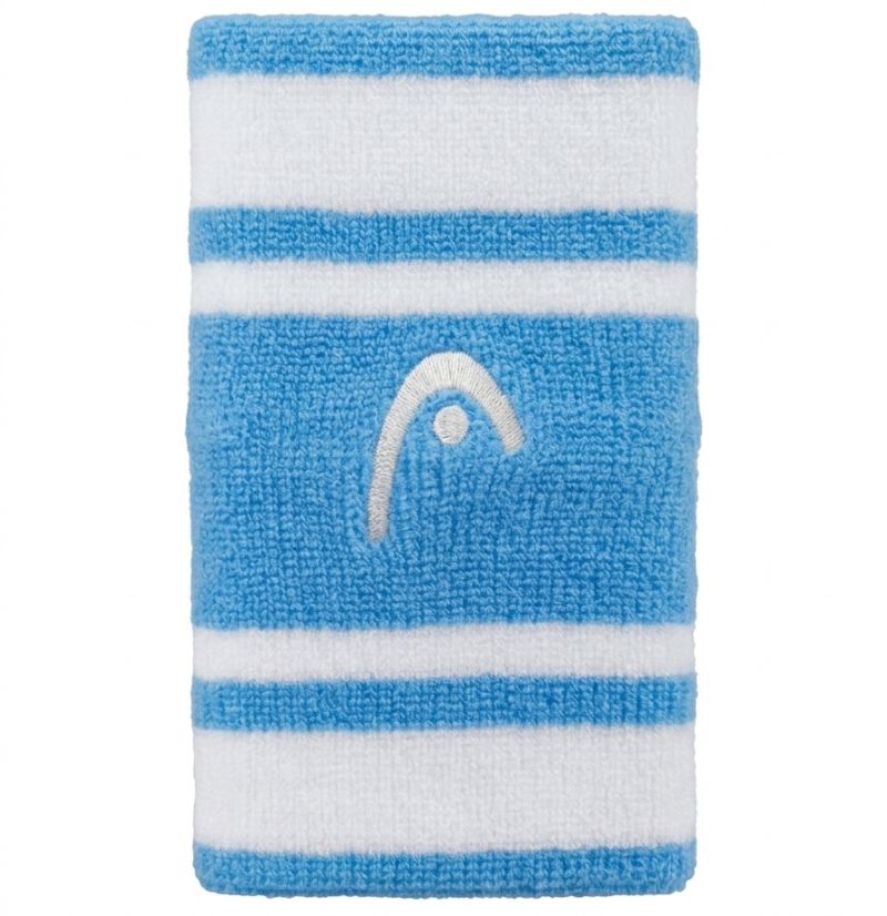 Head Wristbands Striped 5" - airforce blue/white Head Wristbands Striped 5" - airforce blue/white