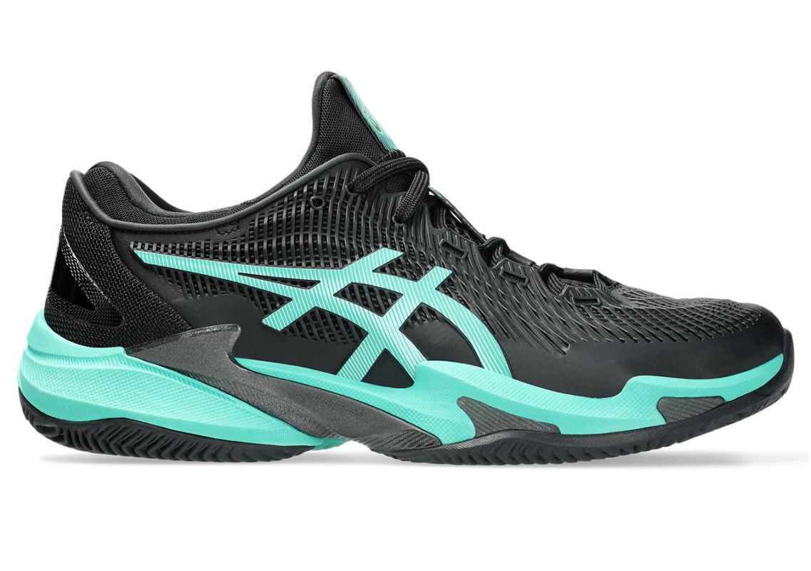 Asics Court FF 3 Clay - black/aurora green Asics Court FF 3 Clay - black/aurora green