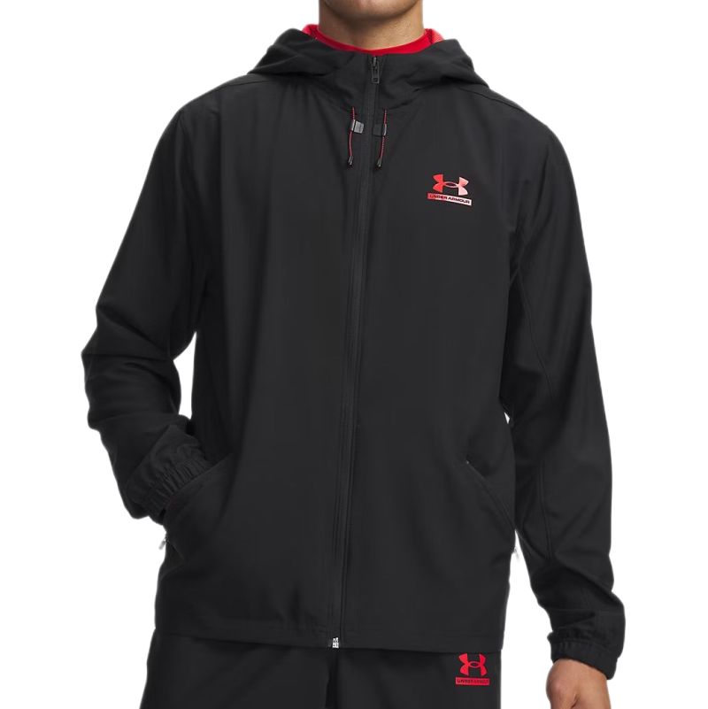 Under Armour Tech Sport Woven - black/racer red