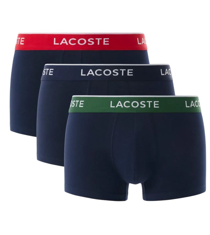 Lacoste Stretch Cotton Trunks 3P - dark blue Lacoste Stretch Cotton Trunks 3P - dark blue