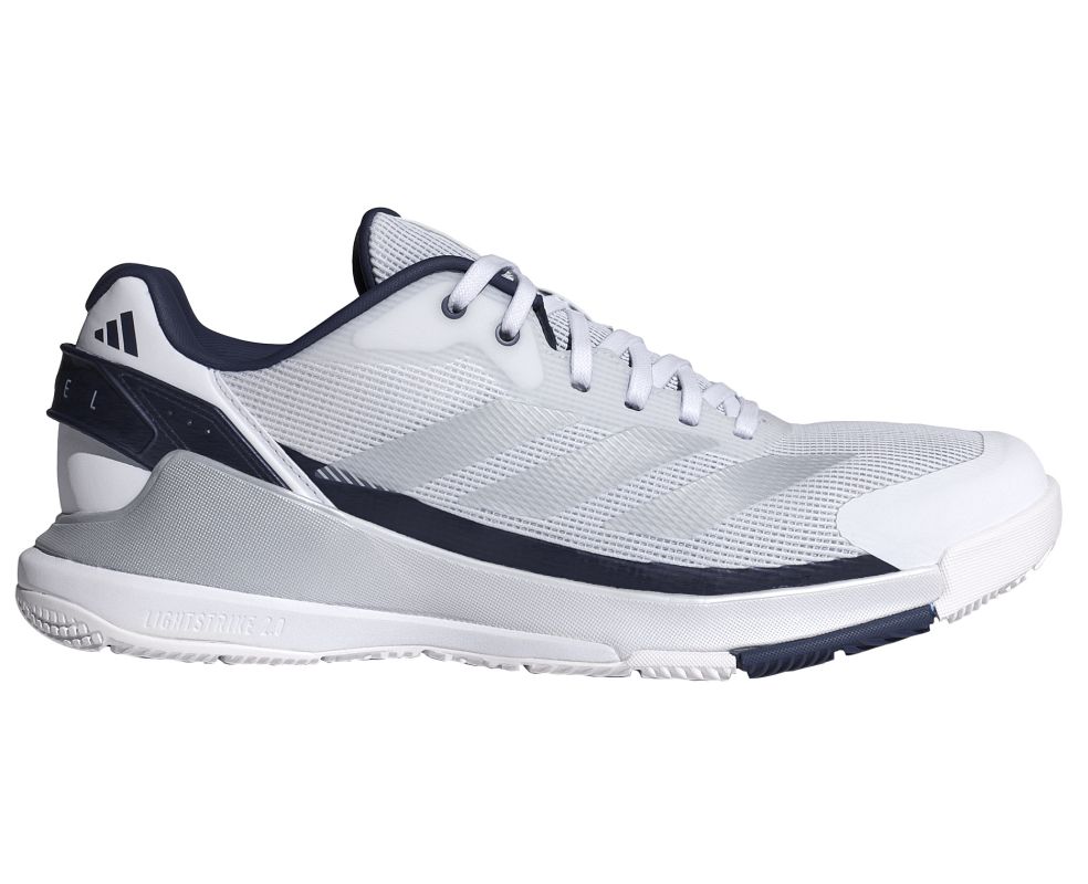 Męskie buty do padla Adidas Crazyquick LS Padel M - cloud white/silver metallic/dark blue
