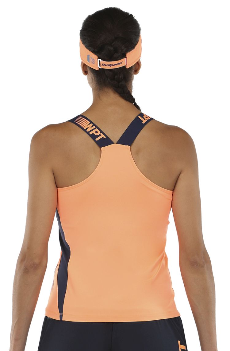 bullpadel-yali-t-shirt-woman-naranja-fluor-3 Bullpadel Yali T-Shirt Woman - naranja fluor