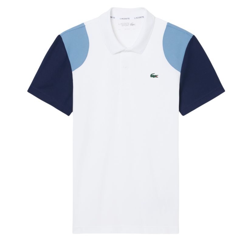 Lacoste Ultra Dry Colour-Block Sport - white/blue/navy blue