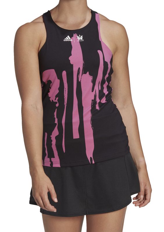 Adidas New York Y-tank - black/semi pulse lilac