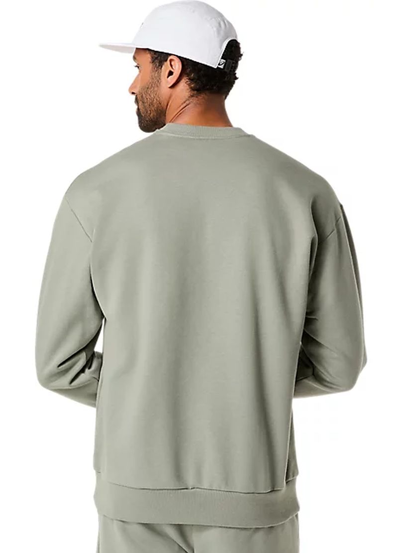 Asics Fleece Crew-Neck Top Relaxed - lichen green
