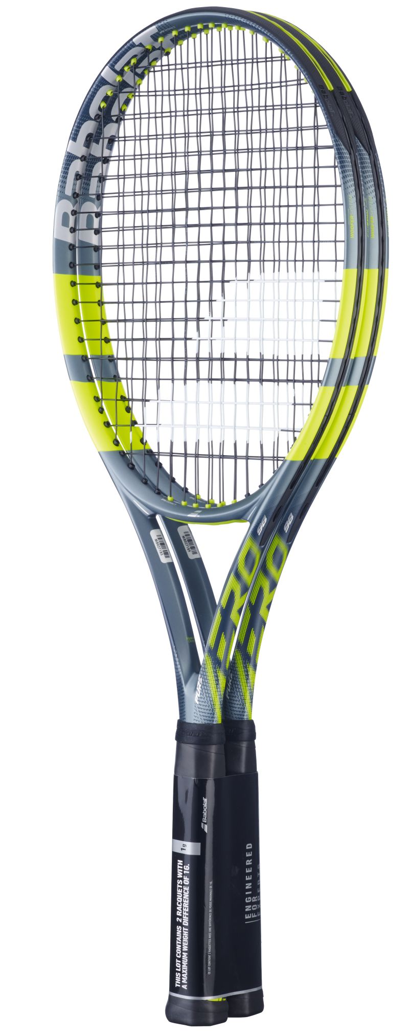 Babolat Pure Aero 98 Gen-9 2-Pack - metallic dark forest/yellow