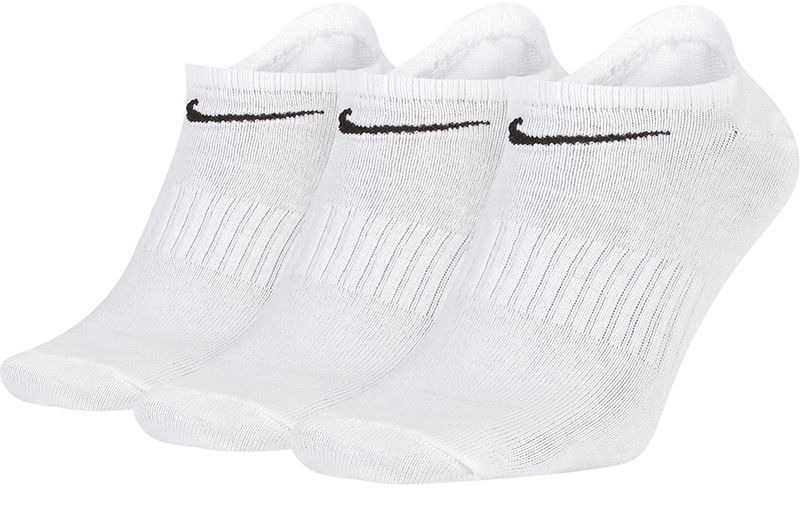 Nike Everyday Cotton Lightweight No Show- 3 pary/white/black
