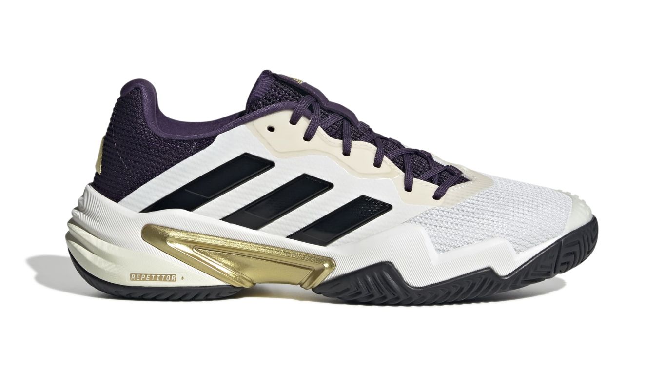Adidas Barricade 13 M NM - core white/aurora plum/gold