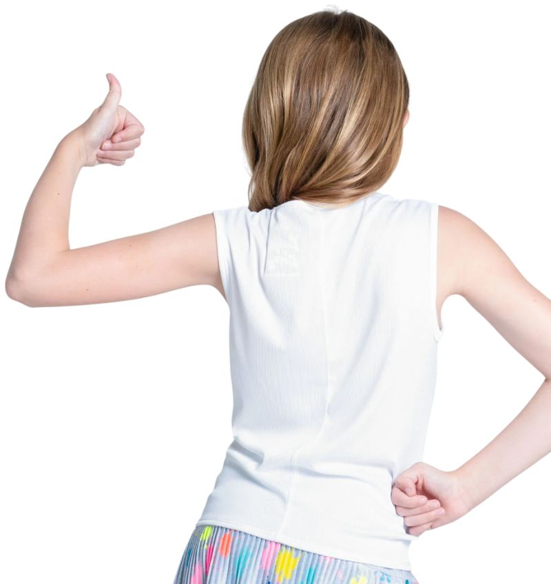 Lucky in Love Smash That Ball Tank - white  Lucky in Love Smash That Ball Tank - white