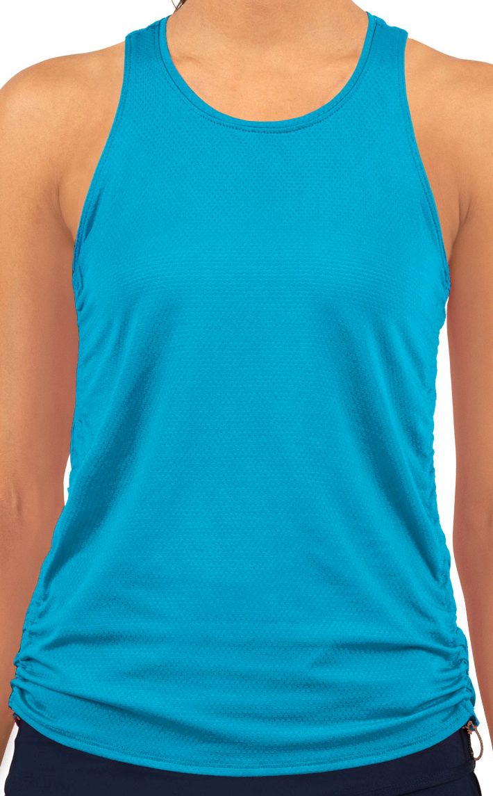 Lucky in Love Core Airy Cinch Tank Women - ocean