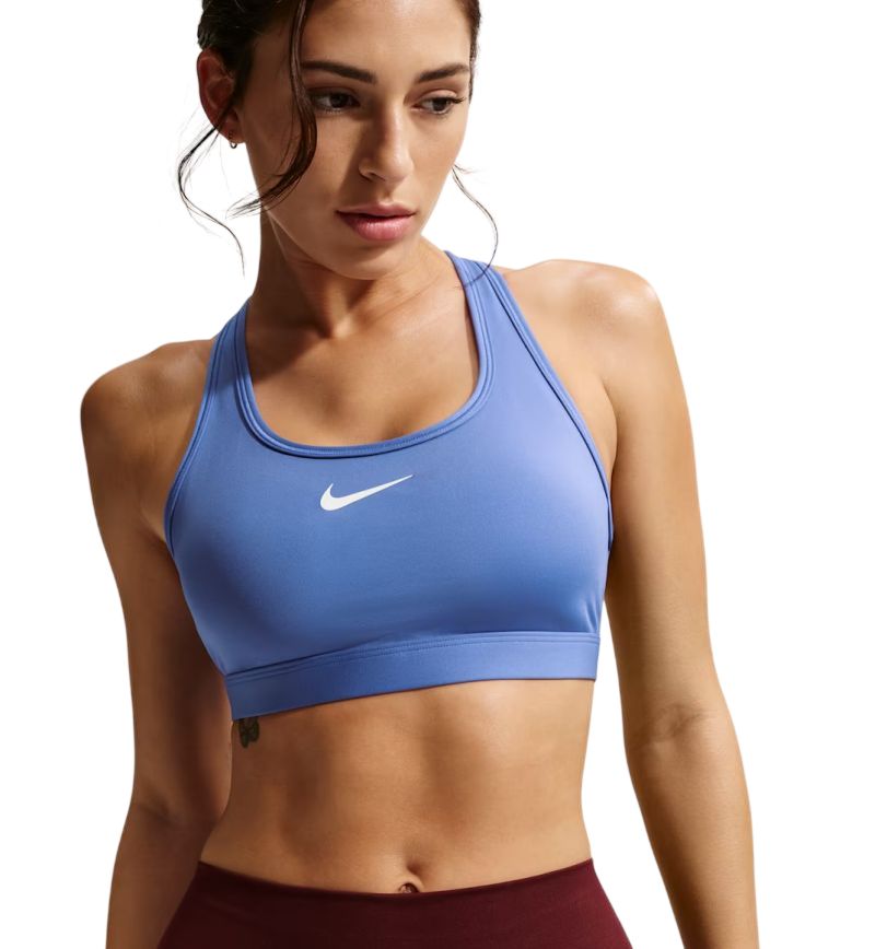 Nike Swoosh Medium Support Non-Padded Sports - sapphire/white