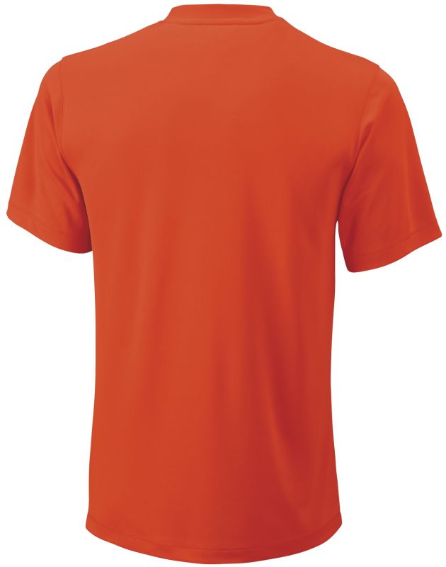 Wilson UV Henley - orange/ebony