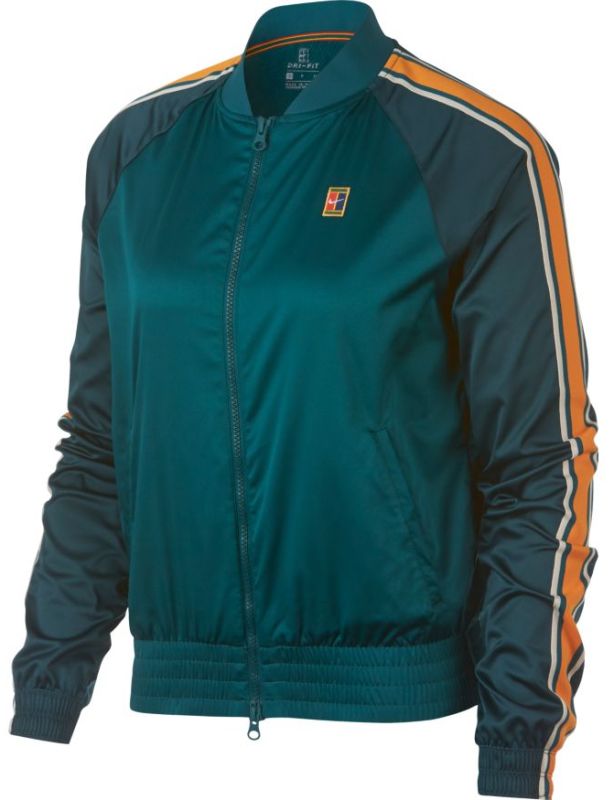 Nike Court Stadium Jacket W - rainforest/rainforest/orange peel Nike Court Stadium Jacket W - rainforest/rainforest/orange peel