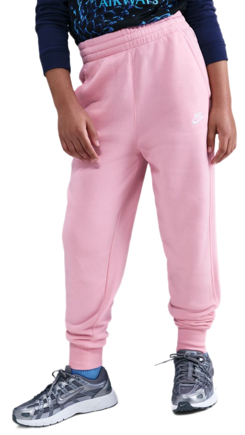 Nike Kids Sportswear Club Fleece High-Waisted Fitted - med soft pink/white