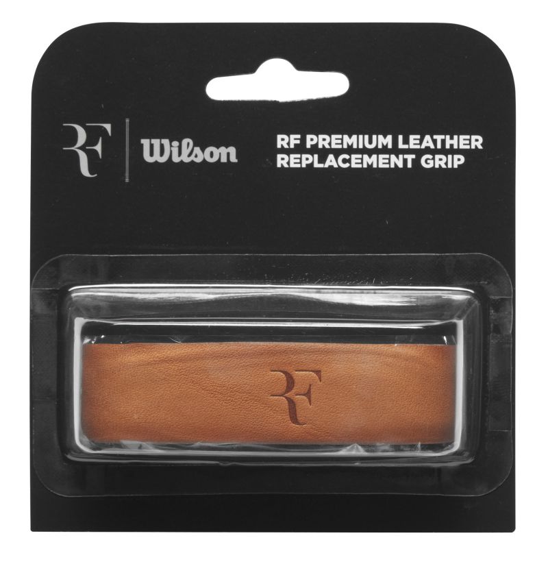 WR8444301_0_RF_Premium_Leather_Replacement_Grip_Brown-png-high-res Wilson RF Premium Leather Replacement Grip 1P