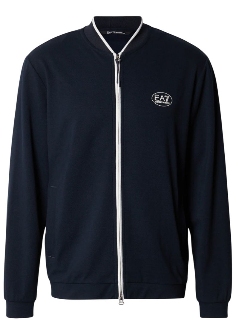 EA7 Tennis Jersey Zipper - armani blue EA7 Tennis Jersey Zipper - armani blue