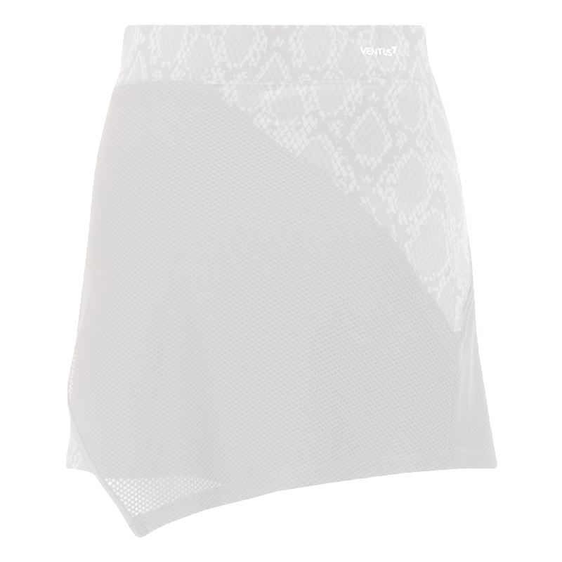 6RTN51-TJLHZ-2118-1 EA7 Woman Jersey Miniskirt - white python
