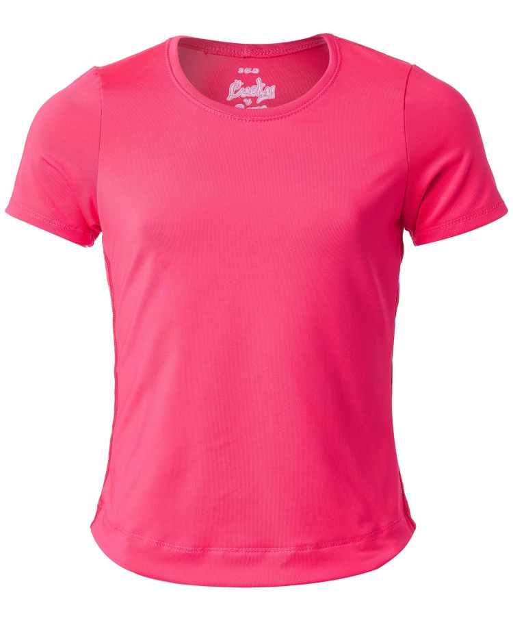 Lucky in Love Core Dynamic High-Low S/S Girls - coral crush