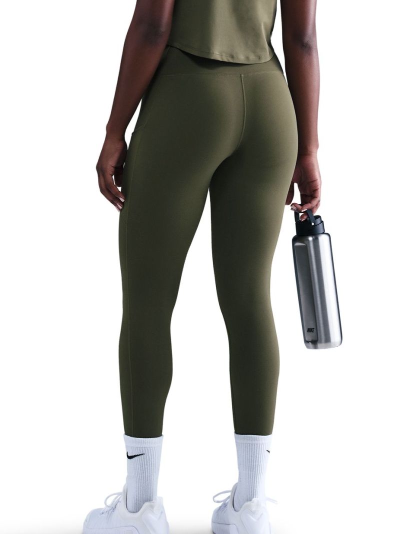 Nike Dri-Fit One 7/8 High-Rise - medium olive